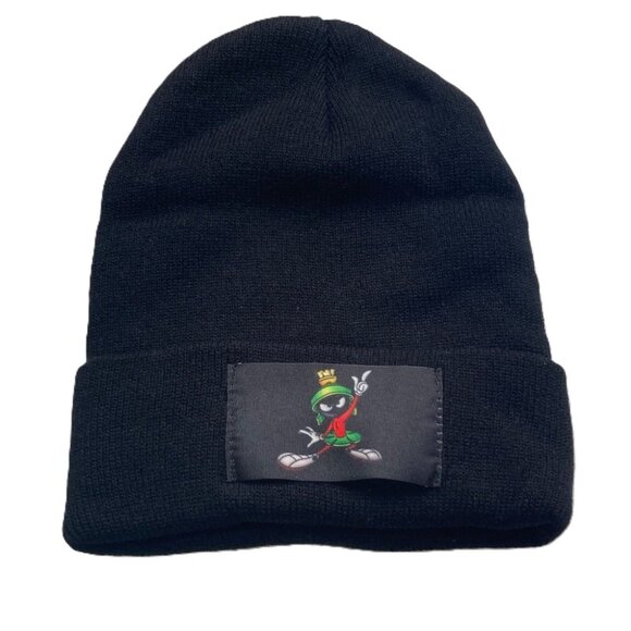 Marvin the Martian MPOD Beanie Skull Cap Black Looney Tunes 1990s - Picture 1 of 9